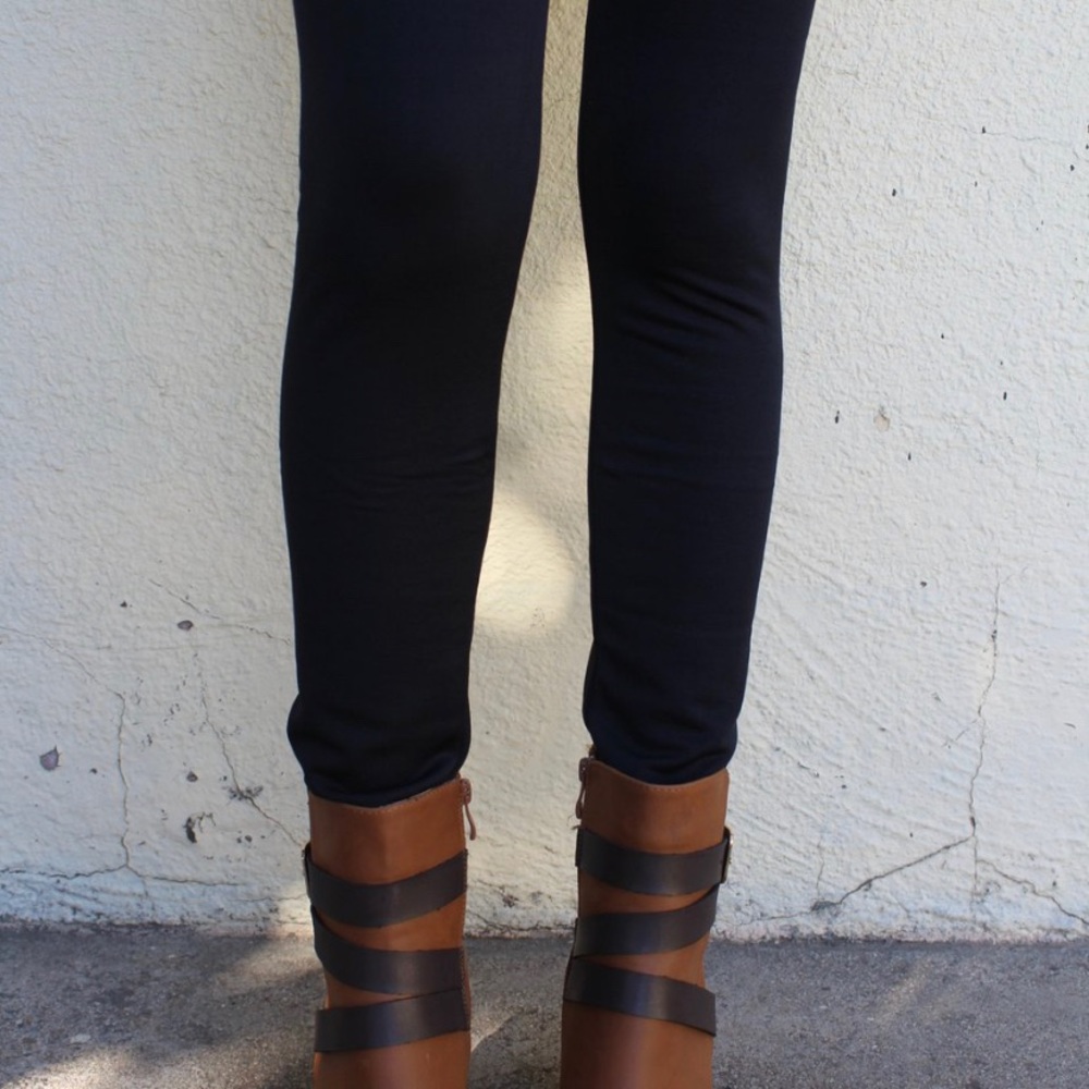 New Solid Leggings - Black